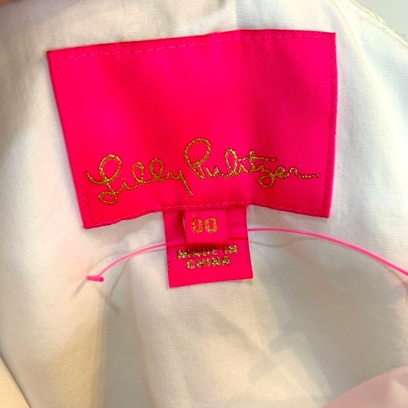 Lilly Pulitzer Josey Eyelet One Shoulder White Dress Size 00 - Picture 7 of 8